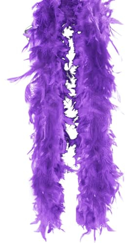 Federboa Flauschige Dekoration, 200cm Federboa Boa, Karneval Boa, Feder Schal, Federstola Federschal Kostüm, Federn Boa für Halloween Weihnachten Karneval Dekoration