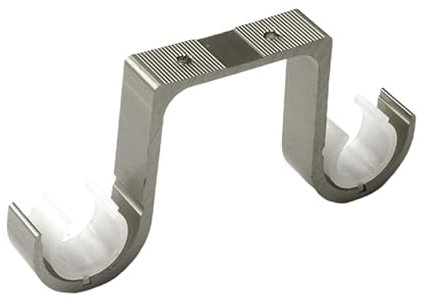 2 pz/set doppi supporti per aste per tende, ganci per finestre, supporto per montaggio sul tetto, accessori per la casa, doppio supporto per asta per tende da soffitto