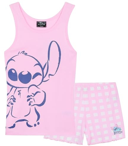Disney Stitch Corto Conjunto Pijama Niña - Regalo para Niña