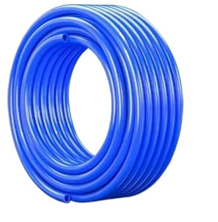 Yinxi Tuyau d'air pneumatique en polyuréthane, 10M/20M/50M/100M, 4mm, 6mm, 8mm, 10mm, 12mm, pour compresseur (Color : Blue 10m, Size : 6x4mm)