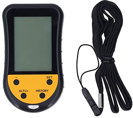 KELFEEAO Altimetro Barometrico Digitale Multifunzionale Bussola Previsioni Meteo Termometro Portatile Barometro Display LCD Retroilluminato