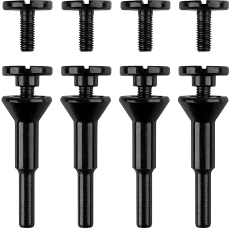 Komdndht Montagedorn 3/8 und 1/4 Dornloch, Trennscheiben-Dorn-Bit für Stabschleifer-Zubehör (4er-Pack)