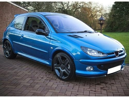 Pour Peugeot 206 Cupra, Becquet avant, Lèvre de pare-chocs avant, Kit carrosserie 3 pièces, 6 couleurs (Blanc)
