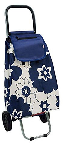 FHPEWXDG Carros de Compras, Carro de Compras Plegable, Subir escaleras, Carro de Carga, Carro con Carro, Carro para Equipaje de Mano, Carro con Remolque portátil, Multifuncional Azul