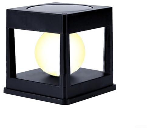 HpLive Solar Pfostenlichter für Außenbereich, IP65 Wasserdichte Solar LED Zaunpfosten Lampe für Garten-Holzpfosten Terrassenzaun(Warmes Licht)