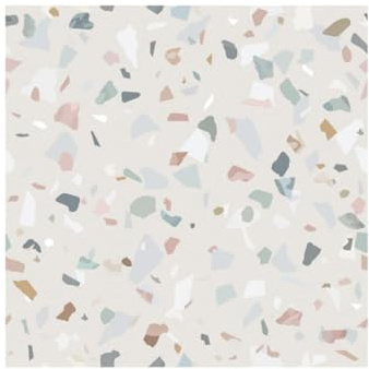 Neukids Lot de 50 carreaux muraux autocollants modernes à motif Terrazzo pour cuisine, salle de bain, salon, cuisine, sol, 15 x 15 cm
