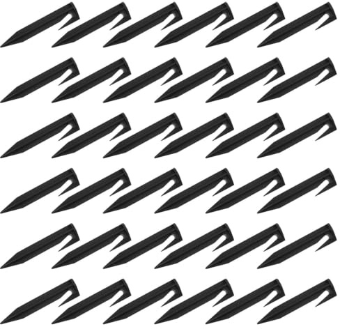 Anneome 50 Stück Outdoor Campingnägel Kunststoff Erdanker Spitz 8,5cm Gartennägel Zeltpflöcke für Zelte Spielplatz Gartenbefestigung
