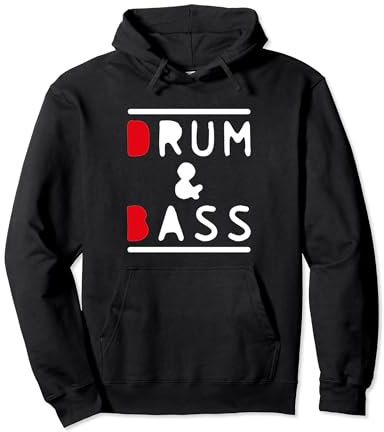 Drum & Bass and Rum & Ass Drummer Bass Gitarrist Musik Pullover Hoodie