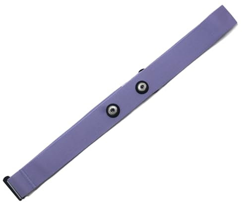 Heart Rate Monitor Chest Strap Replacement for Polar H10 H9 H7, Adjustable HRM Soft Strap Compatible With Polar Heart Rate Sensor (Purple)