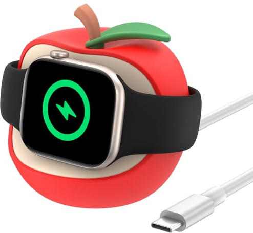Apple Watch Charger Stand for Ultra2/Ultra/10/9/8/7/6/5/4/3/2/1/SE (49mm, 46mm, 44mm, 42mm, 40mm, 38mm), Nightstand Mode with USB C Charger Cable