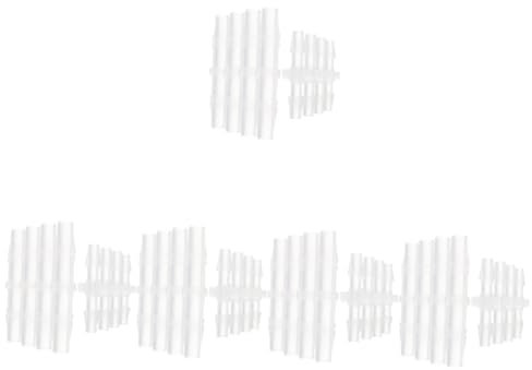 MUCKLILY 5 Sätze Fittings Für Schlauchtüllen Schlauchtüllenadapter Luftschlauch Aquarium Schlauchverbinder Regentonne Schlauchanschluss Stoßverbinder Gerade Passform Pp Weiß 8 Stück * 5