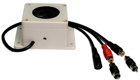 Diheohg Altoparlante microfono impermeabile in un dispositivo per telecamere di sorveglianza da esterno, registrazione audio telecamera IP, citofono, facile da usare