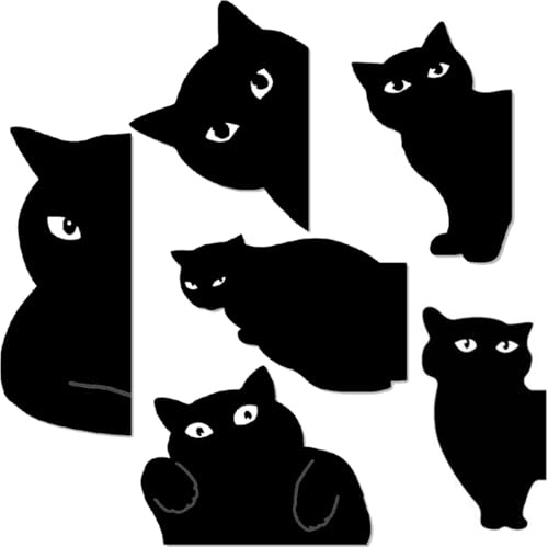 XYTAHDM 6 Stück Magnetische Lesezeichen Süsse Katze Tiere Magnet Lesezeichen-Clips Magnetlesezeichen Kinder Magnet Seiten Markierungen Schreibwaren Geschenke für Schüler Lehrer Studenten Buchliebhaber