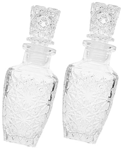GRIRIW 2piezas Botella De Vino De Transparente Creativa Para Almacenamiento Para Decoración y Uso Diario