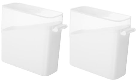 BIUDECO 2pezzi Contenitore Igienico Per Frigorifero Per Formaggio Scatola Per Conservazione Delle Fette Di Formaggio Coperchio Ermetico Contenitore Trasparente Per Bustine Di Tè e Vari Art