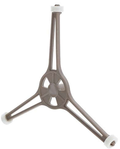 ERINGOGO Microwave Turntable Support Ring With Triple Arm Stable Base For Glass Plate Easy Installation Plastic Roller Replacement For Oven Tray