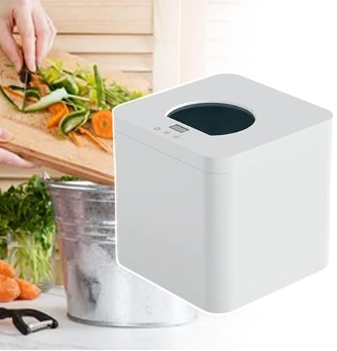 Compostiera elettrica, contenitore per compost rimovibile da 3,3 litri con pulizia automatica, silenzioso, inodore, trasforma i rifiuti alimentari in fertilizzante, per rifiuti di cucina, giardino