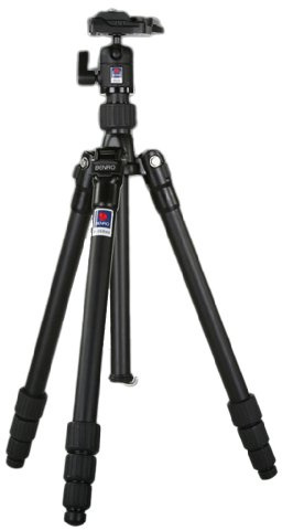 Benro A-268M8+BH-1M Travel Angel Tripod and Head Aluminium 4 Section with Leg