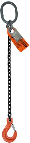 Advantage Rigging - Chain Sling - 3/8 x 5' Single Leg with Sling Hook - Grade 100