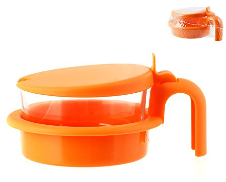 Home Formaggera, Plastica, Arancione/Trasparente, 15x12x6 cm