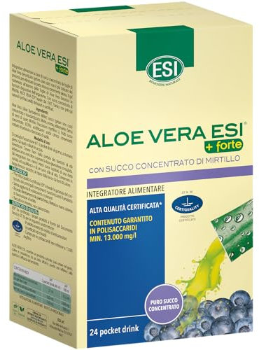 ESI - ESI Aloe Vera Succo +Forte con Mirtillo Pocket Drink 24 Bustine - 975597295