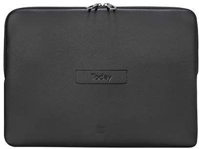 Tucano - Today Sleeve, Custodia Cover per Laptop 13 Pollici, 14 Pollici, Cover Porta PC Protettiva in Similpelle, Memory Foam