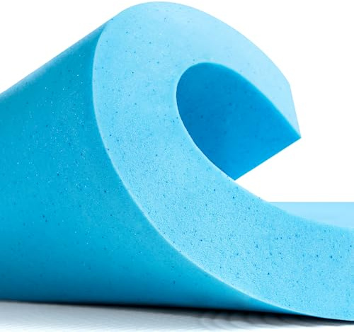SU SUBRTEX Surmatelas rafraîchissant en Mousse à mémoire de Forme infusée de Gel avec Design ventilé pour soulager la Pression (7,5 cm, 90 x 190 cm)