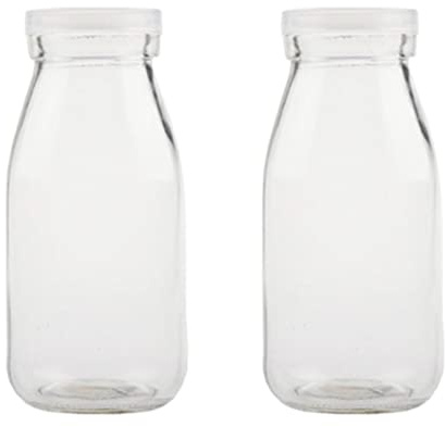 2 Pz Bottiglia di Latte Fresco Contenitori Contenitore per Bevande Bottiglia per Il Latte Portatile Salvafreschezza Il di Budino Plastica