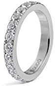 Qudo Vorsteckring Ring ETERNITY BIG Memoryring Edelstahl silber