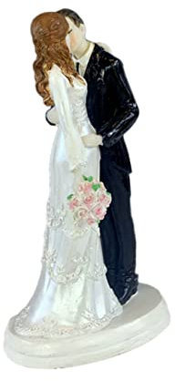 HONMEET Auto-Cupcake-Topper, Brautschmuck, Ehepaar, , Verlobung, Party, Kuchendekoration, romantische Paare, Statuen, Kuchendekoration und Frauenfiguren, Auto-Topper, Braut, Hochzeit,