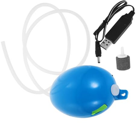 FOMIYES USB Wiederaufladbare Aquarium Luftpumpe Kompakte Sauerstoffpumpe Für Teich Und Fischbecken Geräuscharm Mit Hochleistungs-auslass Für Aquarien Und Angeln