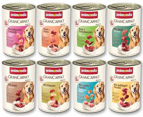 animonda Grancarno hundmat våt, våtfoder för hundar vuxen Megapack II 1 x 8 x 6 x 400 g