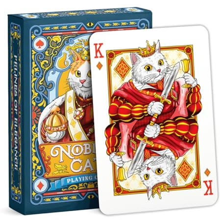 99FOX Noblific Cats Playing Cards for Adults Teens Friends Family Animal Lovers Gifts