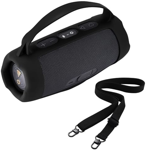 LICHIFIT Silicone Protective Cover Frame Case Skin for JBL Charge 5 Wi-Fi/Charge 5 Bluetooth Speaker Shell Sleeve Hand Bag Shoulder Case Box Accessories