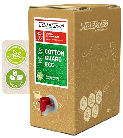 FIBERTEC Cotton Guard Imprägnierung für Baumwolle & Mischgewebe | Stark wasserabweisend. Für Baumwolle, Mischgewebe und Zelte. Wasserbasiert, ohne Mikroplastik, Made in Germany.