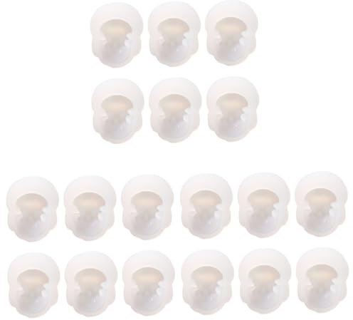 Lurrose 18stücke Teiliges Silikonform Für Schmuckherstellung Skull Kopf Gießformen Aus Flexiblen Wiederverwendbaren Silikon Für Harz Gießen Und Kreative Bastelprojekte
