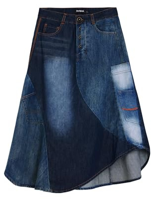 Desigual Fal_Patch CL, 5053 Denim Medium Wash, XS