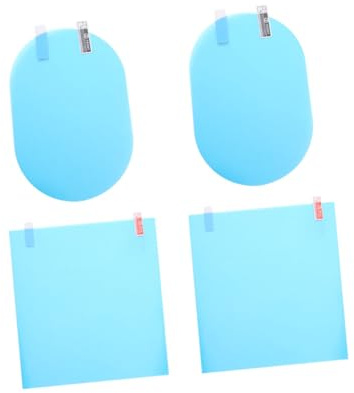Gatuida Rearview Mirror Covers 4 Pack Anti-reflective Car Window Tint Film Clear Mirror Sticker Protects from Scratches Fog and Rain