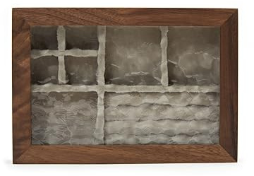 pandapark Wooden Jewelry Box with Glass Lid, Multi-Compartment Storage Display Case, Walnut Brown (Silver Walnut)