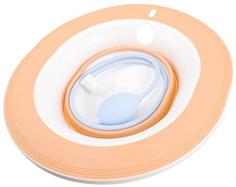 Bacinella Semicupio per Wc Rosa, Vaschetta Pp Tpr Antiscivolo | Donne, Uso Domestico Quotidiano, Facile da Lavare, Si Adatta al Sanitario, Immersione Delicata