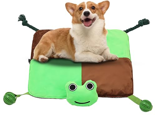 Schnüffelteppich für Hunde, multifunktionales Werkzeug, weiches Spielzeug, bunte Futtermatte für Kaninchen, für Zuhause, Innen- und Außenbereich, Wohnzimmer, Katzen, Hunde