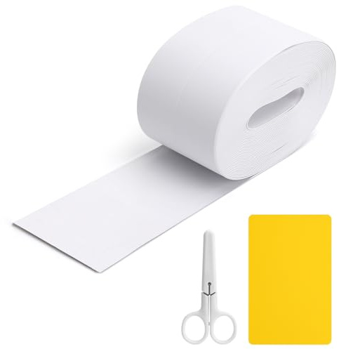 Weichsockelleiste Selbstklebend, 7m 30×30mm PVC Weichsockelleiste, Sockelleiste Selbstklebend, Selbstklebende Abschlussleiste Dichtungsband für Küche Badezimmer Bad Boden Wand, Fugendichtband