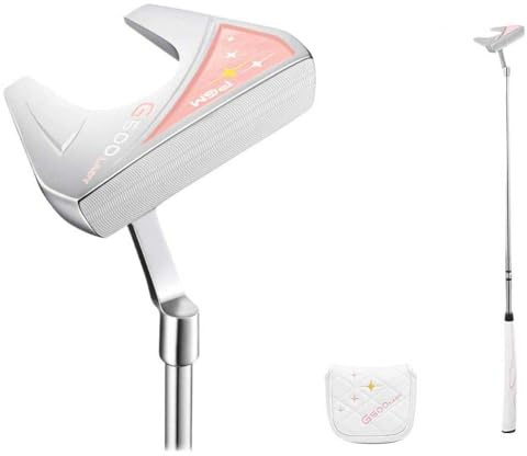 Putter da golf per donne destrorse e golfiste singole, stabile G500, asta da golf con copertura per la testa, per appassionati di golf (rosa)