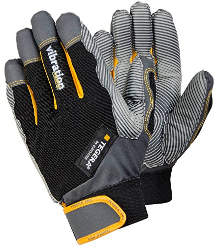 Ejendals Tegera 9180 Gants anti-vibration Taille 8 Noir/Gris/Jaune