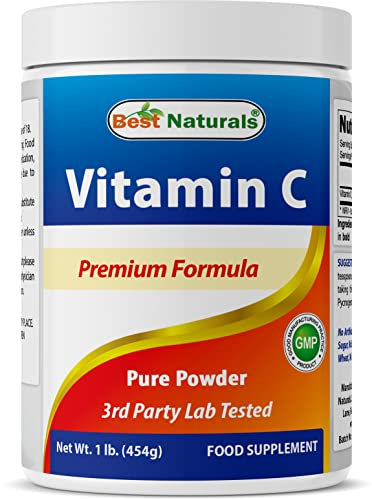 Best Naturals 100% Pure Vitamin C Powder 1 lb (454 grams) Powder (Also Called Ascorbic Acid) (1 LB (Pack of 1))