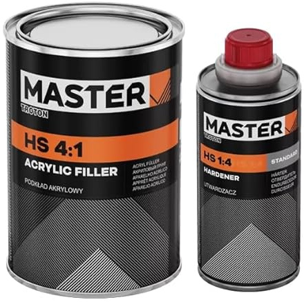 Troton Master 2K Acryl Füller Grundierung Primer HS 4:1 0,8L Schwarz + Härter 0,2L