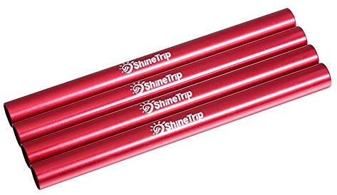 Dilwe Zeltstange, robuste und leichte Outdoor Stange, 4pcs Set, Durchmesser 0.79-0.85 cm, f¨¹r Camping, Outdoor Aktivit?Ten, H?ngematten, Shelter und Markisen