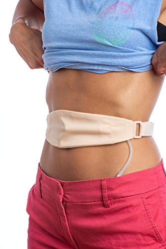 Stickman Original Tuck-Away PD Dialysis Belt (M BG 32-42) - Adjustable, Comfortable Peritoneal Dialysis Clothing for Discreet Tubing Concealment - Easy Access Catheter Support
