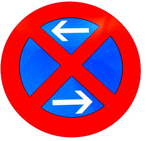 ORIGINAL VERKEHRSZEICHEN Nr. 283-30 HALTEVERBOT 600 mm Ø, RAL-Gütez. Parkverbot Halten verboten Verkehrszeichen Straßenschild Verkehrsschild  Halteverbot mitte  600 mm 60 cm Ø Parken Verboten Schild