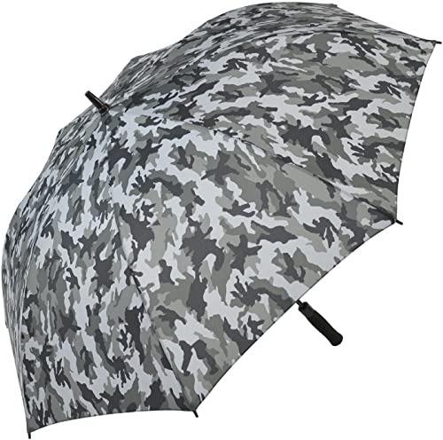 iX-brella XXL Golf Automatik Stockschirm 132 cm Fiberglas Camouflage Design Stone